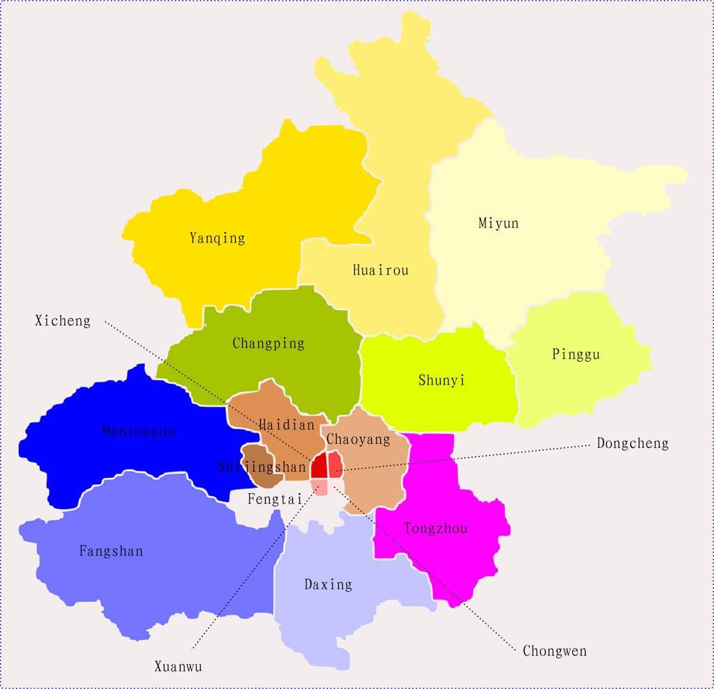 ಪೀಕಿಂಗ್ ಚೀನಾ ನಕ್ಷೆ