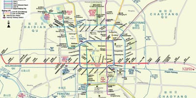 ಪೀಕಿಂಗ್ ಮೆಟ್ರೋ ನಕ್ಷೆ